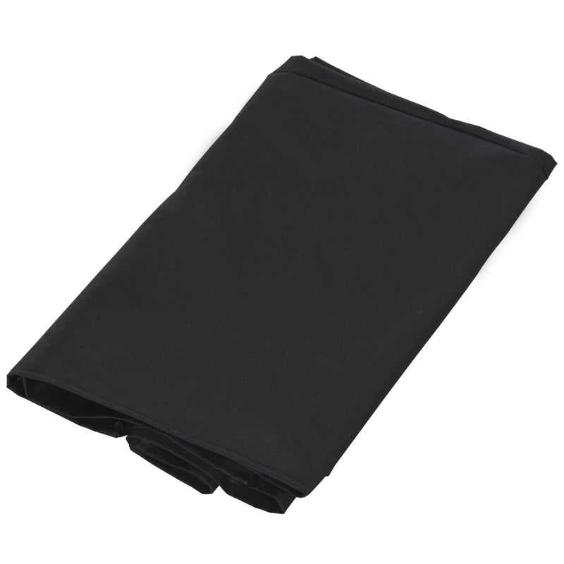 Portalegna per Camino 122x35x123 cm in Acciaio con Copertura  Nero