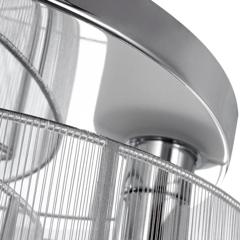 Lampadario a Incasso Ø35x25 cm con 2 Paralumi in Metallo 