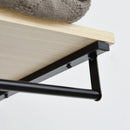 Appendiabiti Panchina per Ingresso con Scarpiera in Legno e Metallo  Nero