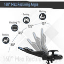 Sedia da Gaming Ergonomica 72x54x126-136 cm in PVC  Nera e Blu