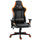 Chaise Gaming Ergonomique 72x54x126-136 cm en PVC Noir et Orange