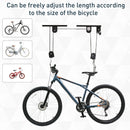 Supporto per Bici Paranco da Soffitto Max 20 Kg in Acciaio  Nero