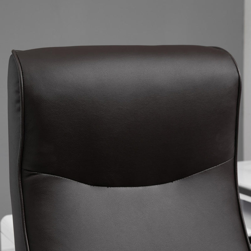 Sedia Poltrona Direzionale da Ufficio in Similpelle  Marrone