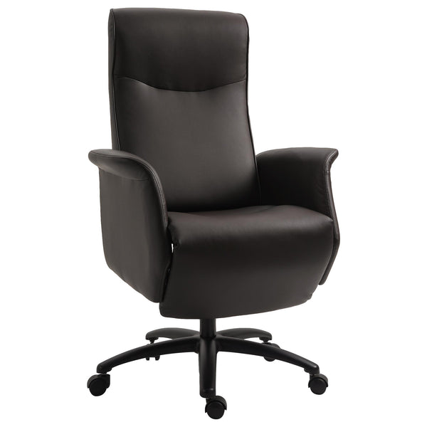 Chaise de bureau exécutif en similicuir marron prezzo