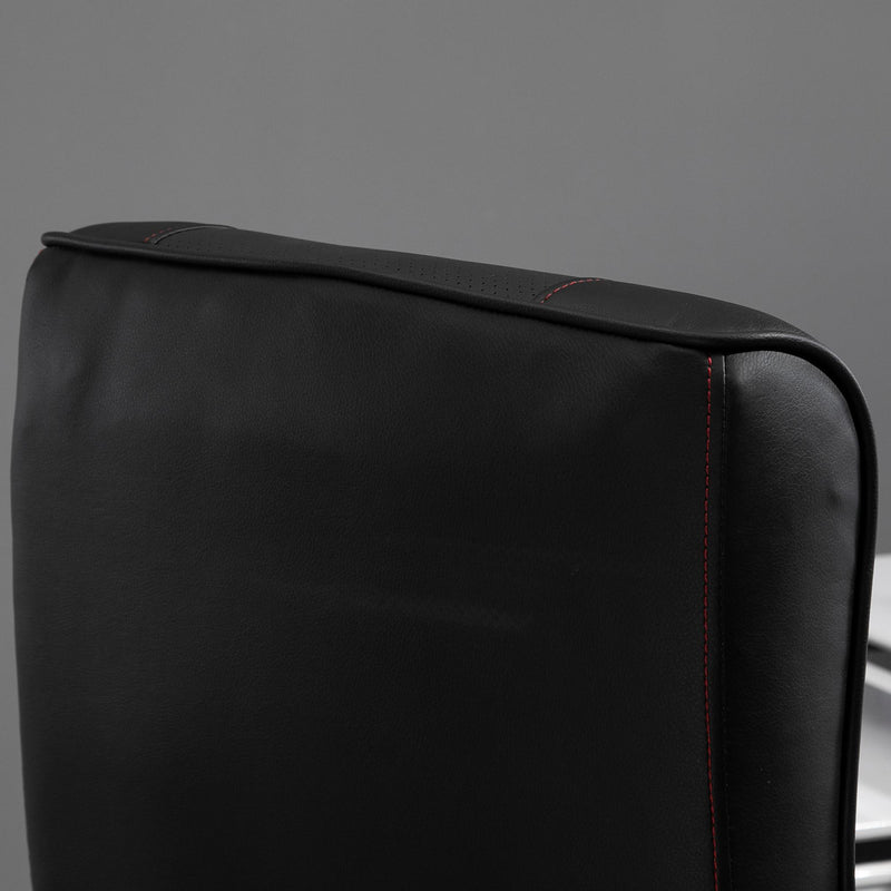 Sedia Poltrona Direzionale da Ufficio in Similpelle  Nera