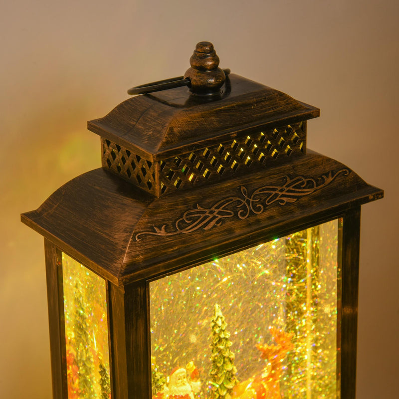 Lanterna Natalizia a Batteria 161x8,8x26,5 cm con Musica e Luce 