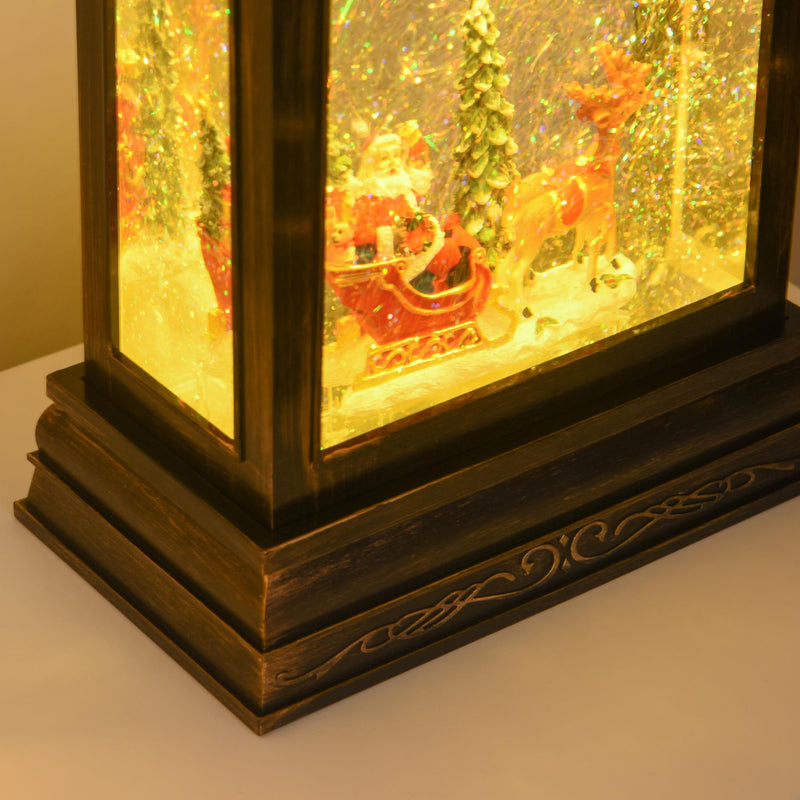 Lanterna Natalizia a Batteria 161x8,8x26,5 cm con Musica e Luce 