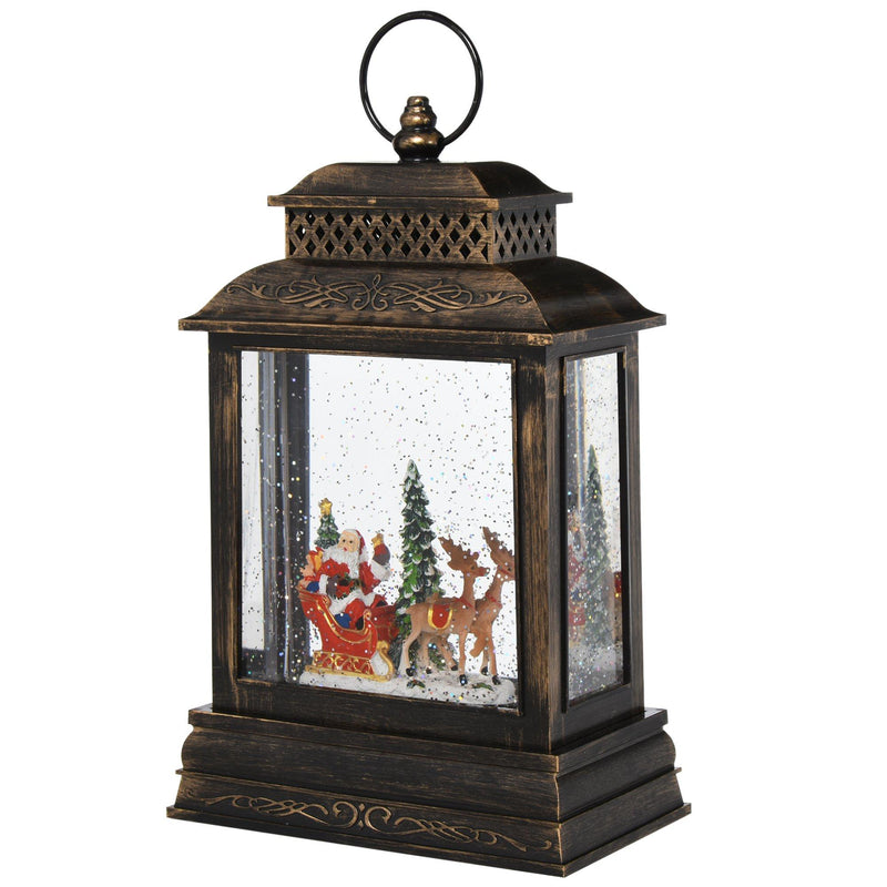 Lanterna Natalizia a Batteria 161x8,8x26,5 cm con Musica e Luce 