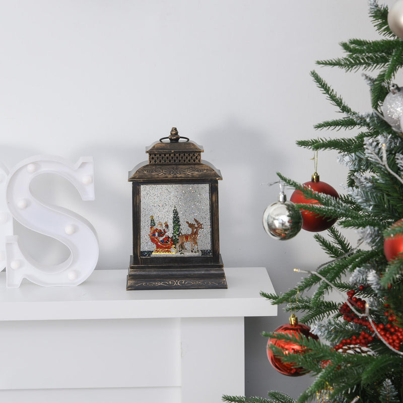 Lanterna Natalizia a Batteria 161x8,8x26,5 cm con Musica e Luce 