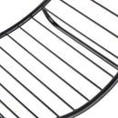 Portalegna per Camino 45x29,5x47 cm in Ferro Battuto  Nero