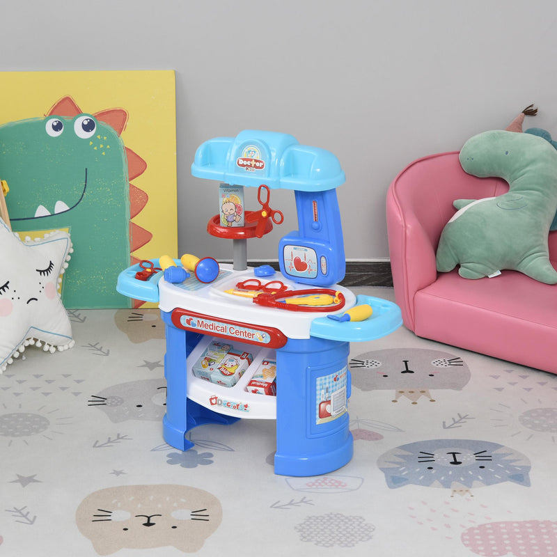 Postazione Dentista Giocattolo per Bambini con 26 Accessori 