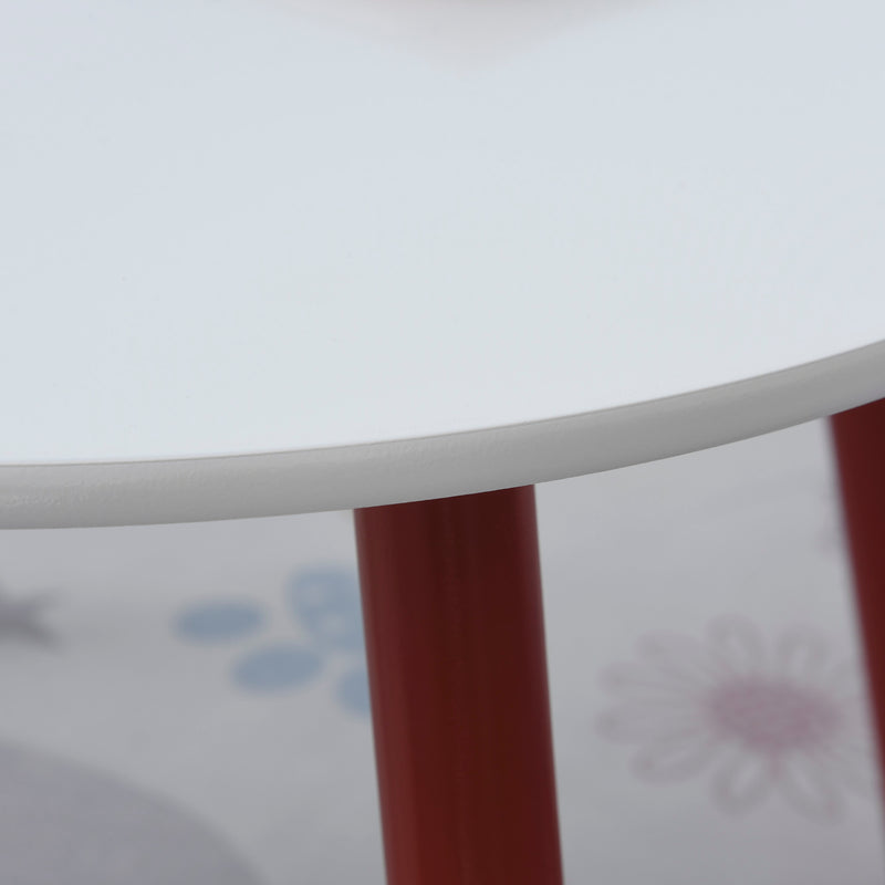 Set Tavolino e 2 Sgabelli per Bambini in Legno 