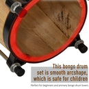 Bongo Set 7" e 8" in Legno con Custodia 