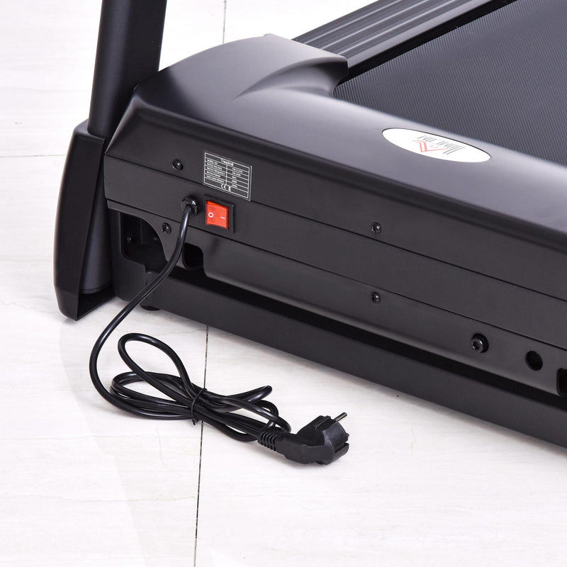 Tapis Roulant Elettrico Pieghevole 500W con Schermo LCD  Nero