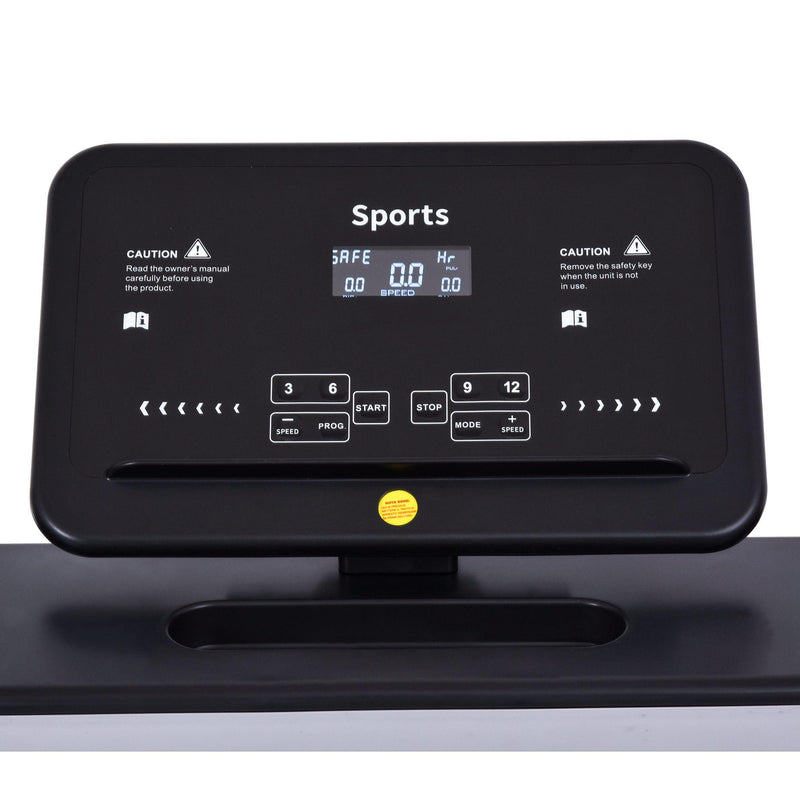 Tapis Roulant Elettrico Pieghevole 500W con Schermo LCD  Nero