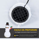 Pupazzo di Neve Gonfiabile H243 cm con Luci a LED 