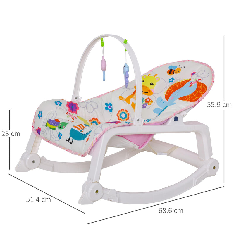 Sdraietta Dondolo per Neonati con Musica e Vibrazione 