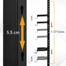 Rastrelliera Portabici Verticale 2 Posti in Acciaio  Nera