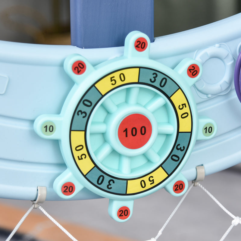 Canestro Golf Calcio Centro Attività 4 in 1 per Bambini 