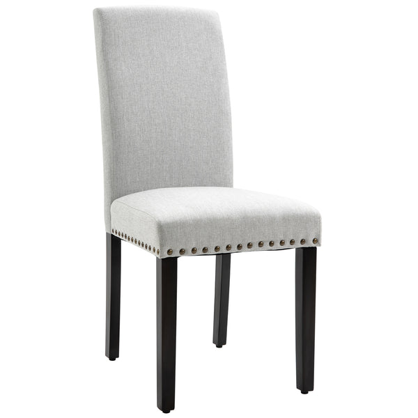 acquista Chaise rembourrée 45x59,5x98 cm en Lin Gris