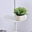 Lampada da Terra con Paralume E27 con Ripiano  Bianca