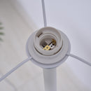 Lampada da Terra con Paralume E27 con Ripiano  Bianca