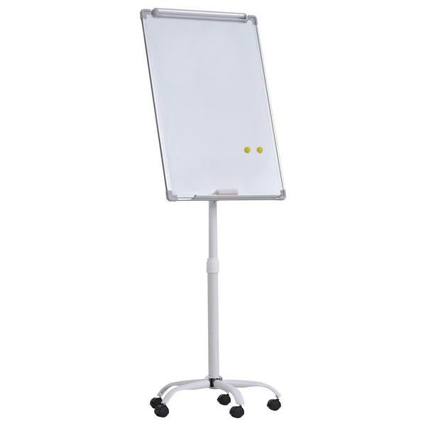 Tableau Magnétique Blanc 62x60x194 cm avec Roues et Accessoires prezzo