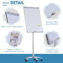 Lavagna Magnetica 62x60x194 cm con Ruote e Accessori  Bianca