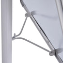 Lavagna Magnetica 62x60x194 cm con Ruote e Accessori  Bianca