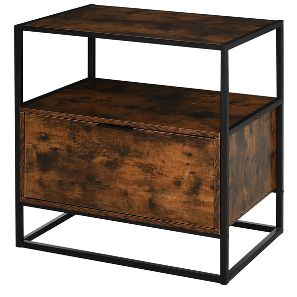 acquista Buffet 1 Tiroir 73x45,5x76 cm en Bois et Métal Noir