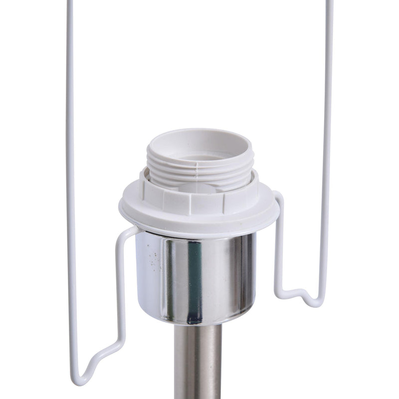 Lampada da Terra con Paralume E27 in Piume  Bianca