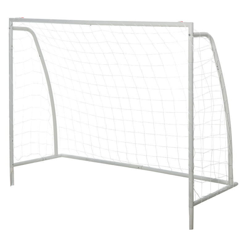 Porta da Calcio Portatile con Rete 180x62x121 cm  Bianca