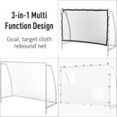 Porta da Calcio Portatile con Rete 180x62x121 cm  Bianca