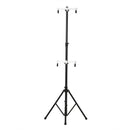 Cavalletto Portabici Verticale 2 Posti Max 100 Kg in Alluminio e Acciaio  Nero