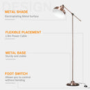 Lampada da Terra con Paralume E27 in Metallo  Bronzo