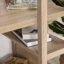 Scrivania da Ufficio Porta PC 120x67x120,5 cm con Libreria in Legno  Rovere