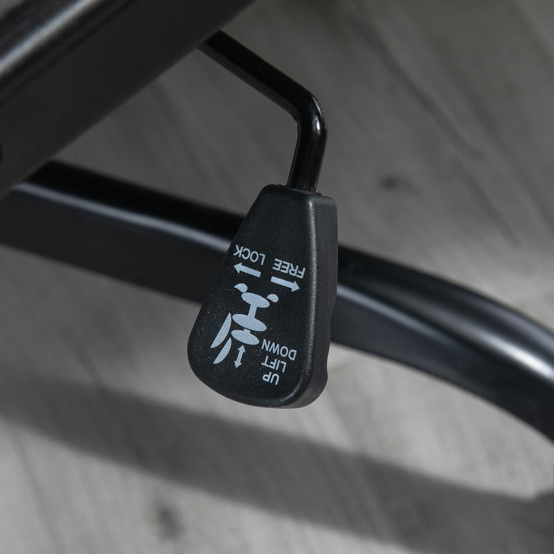 Sedia Poltrona Direzionale da Ufficio in PVC e Tessuto Oxford  Nera