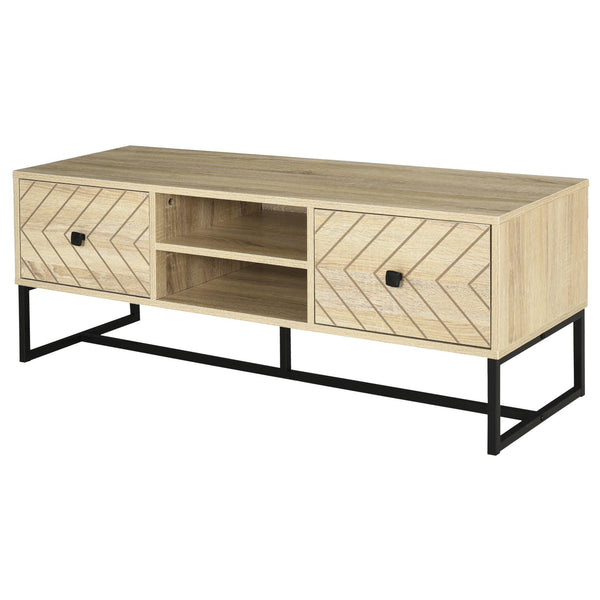 online Meuble TV Bas 2 Tiroirs 2 Etagères 120x39x44,5 cm en Bois