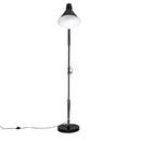 Lampada da Terra con Paralume E27 63x31,5x91-182 cm in Metallo  Nera