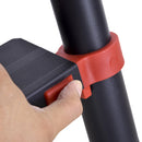 Scala Telescopica Estensibile 4+4 Gradini con Vassoio Porta Oggetti  Nera e Rossa