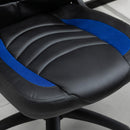 Sedia da Gaming Ergonomica 66,5x51x115-125 cm in Similpelle  Nera e Blu