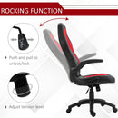 Sedia da Gaming Ergonomica 66,5x51x115-125 cm in Similpelle  Nera e Rossa