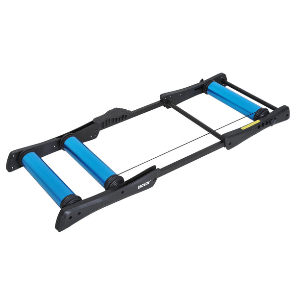 acquista Vélo d'Entraînement Roller Longueur Réglable 145x56x10,5 cm Noir et Bleu