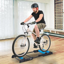 Rullo Bici Allenamento Lunghezza Regolabile 145x56x10,5 cm  Nero e Blu