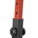 Stazione Multifunzione Pieghevole per Sollevamenti Trazione Addominali Flessioni  Nera e Rossa