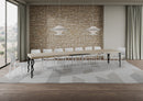 Tavolo Allungabile 160-420x90x77 cm Karamay Cashmere Telaio Antracite 