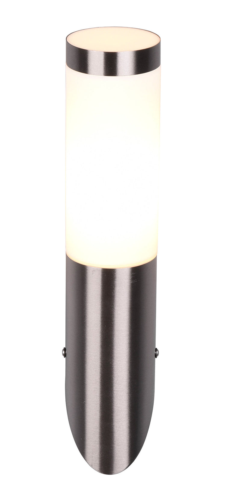 Applique da Esterno Attacco E27 in Acciaio  Nichel Satinato 