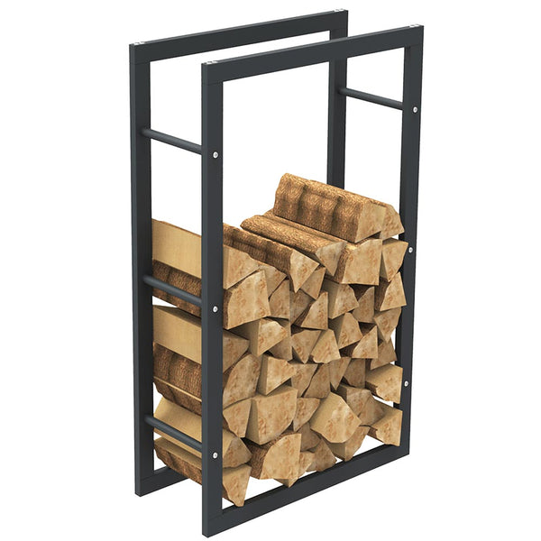 Portalegna Supporto Metallo Porta Legna Interno Legnaia Camino Stufa 100x60x25cm acquista
