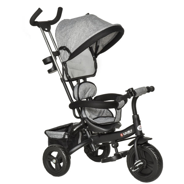 prezzo Poussette Tricycle Pliante Grise pour Enfants