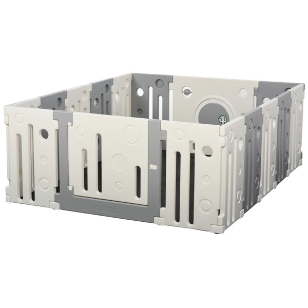 Clôture d'Activité Parc pour Enfants 190x150x64 cm Gris et Blanc acquista